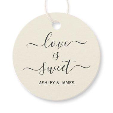 Love is Sweet Wedding Gift Tag, Favor Tag
