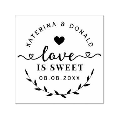 Love is Sweet Wedding  Self-inking Stamp