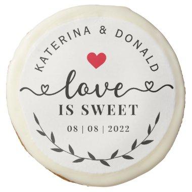 Love is Sweet Wedding Sugar Cookie