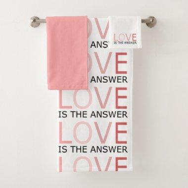 Love Is The Answer Towel Set