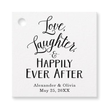 Love, Laughter, and Happily Ever After Favor Tags