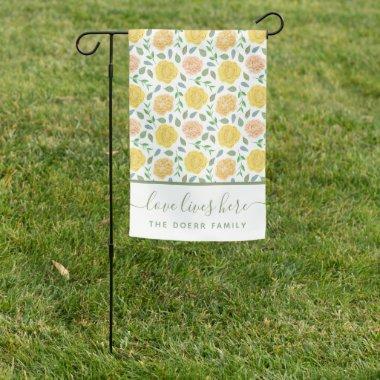 Love Lives Here Weatherproof Garden Flag