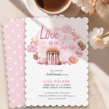 Love Pink Donut and Sweet Treats Bridal Brunch Invitations