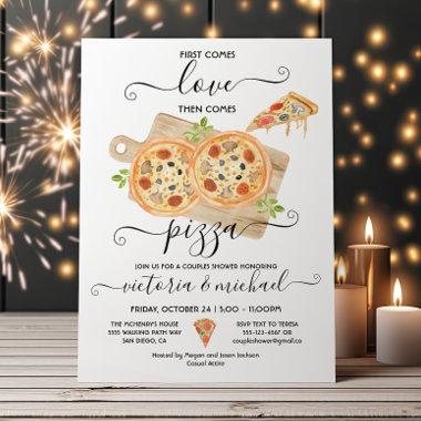 Love & Pizza Couples Shower Invitations
