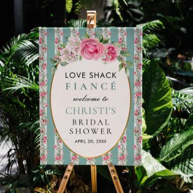 Love Shack Fiance Floral Party Bridal Shower Foam Board
