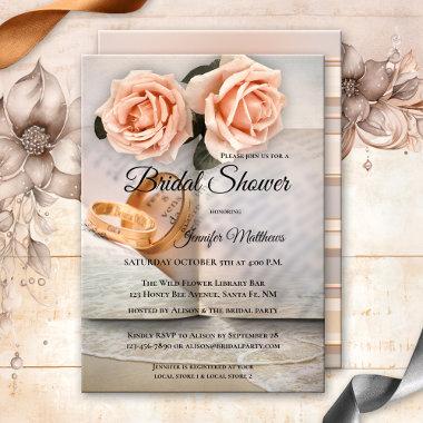 Love Story Romance Book Bridal Shower Invitations