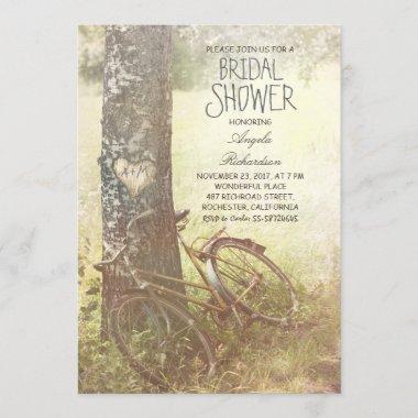 love tree rustic country bridal shower invite