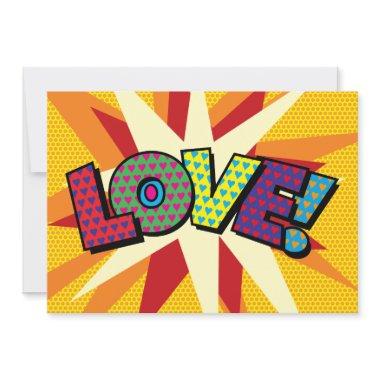 LOVE Your Message Speech Bubble Fun Retro Announcement