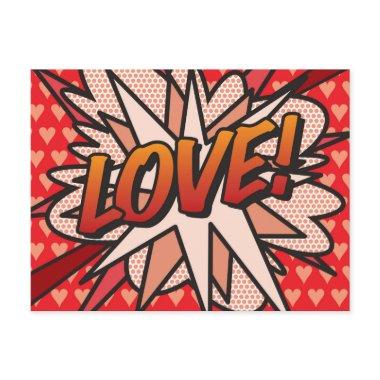 LOVE Your Message Speech Bubble Fun Retro Post
