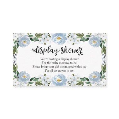 Lovely Blue Floral Baby Shower Display Shower Enclosure