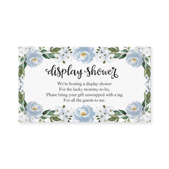 Lovely Blue Floral Baby Shower Display Shower Enclosure