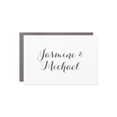 Lovely Chic Calligraphy Couple Names Car Magnet