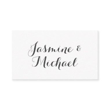 Lovely Chic Calligraphy Couple Names Enclosure