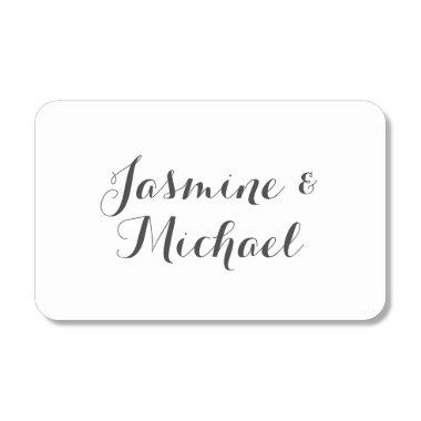 Lovely Chic Calligraphy Couple Names Matchboxes