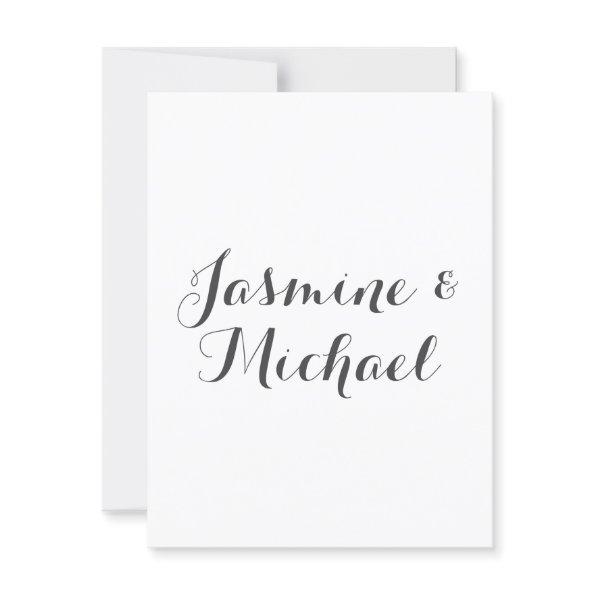 Lovely Chic Calligraphy Couple Names Post