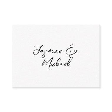 Lovely Chic Calligraphy Names Weddings Enclosure