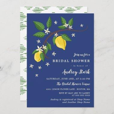 Lovely Lemon Branch - Floral Bridal Shower Invitations