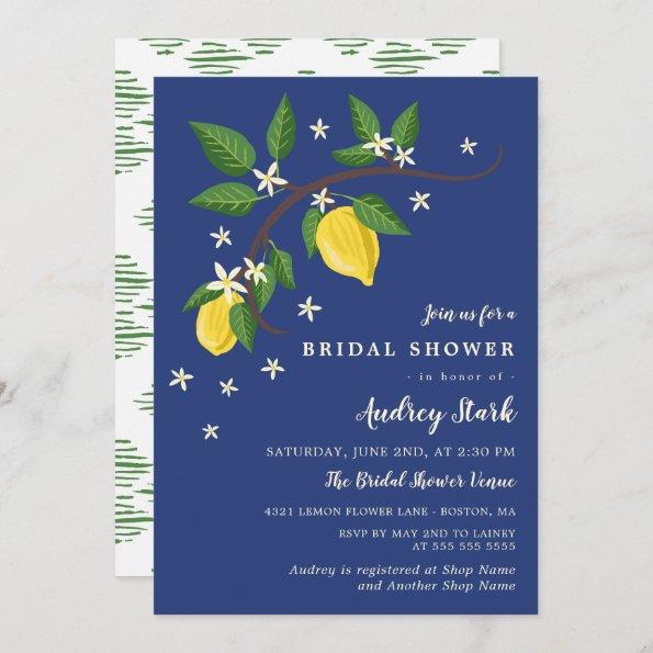 Lovely Lemon Branch - Floral Bridal Shower Invitations