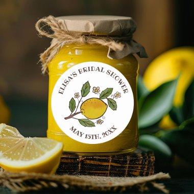 Lovely Lemons  Rustic CUSTOM Classic Round Sticker