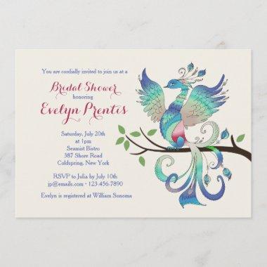 Lovely Peacock Invitations