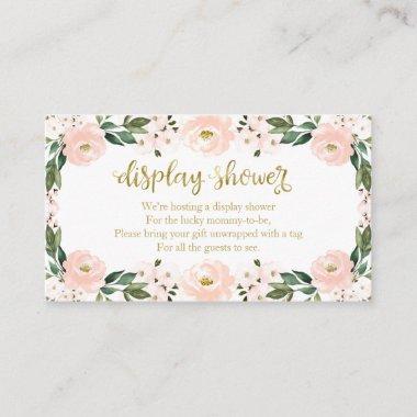 Lovely Pink Floral Baby Shower Display Shower Enclosure Invitations
