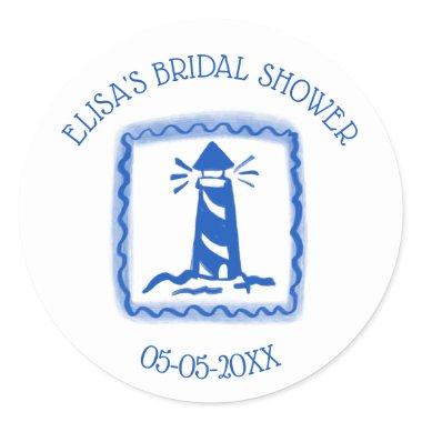 LoveNotes from Sea Lighthouse CUSTOM  Classic Round Sticker