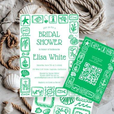 LoveNotes from Sea Modern CUSTOM QR  Enclosure