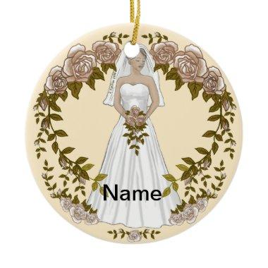 Loving Bride Ceramic Ornament
