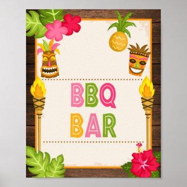 Luau BBQ Bar Sign