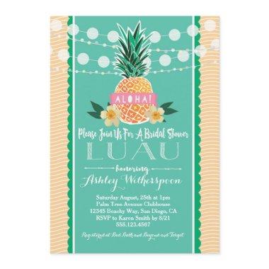 Luau Bridal Shower Invitations