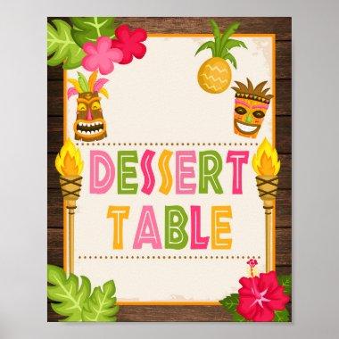 Luau Dessert Table Sign