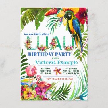 Luau Party Invitations