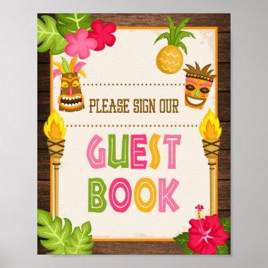 Luau Please Sign Our Guest Book Sign