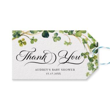 Lucky in Love  Green Shamrock Gift Tags