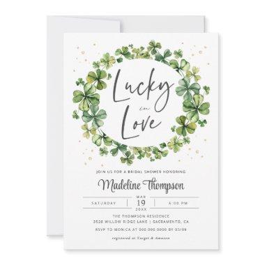 Lucky in Love Bridal Shower Invitations