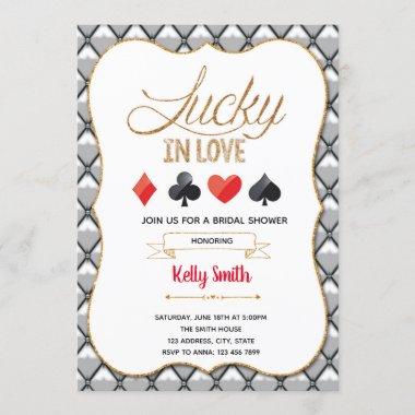 Lucky in love casino theme Invitations