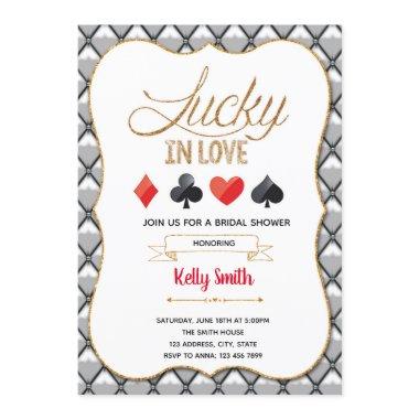 Lucky in love casino theme Invitations