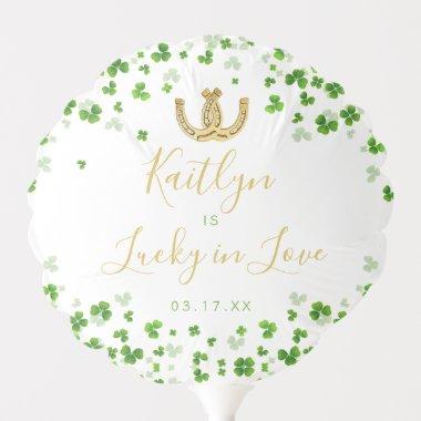 Lucky In Love St. Patrick's Day Bridal Shower Balloon
