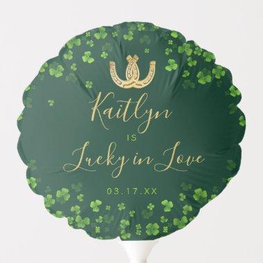 Lucky In Love St. Patrick's Day Bridal Shower Balloon