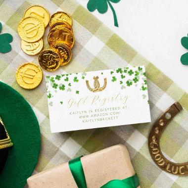 Lucky In Love St. Patrick's Day Bridal Shower Enclosure Invitations