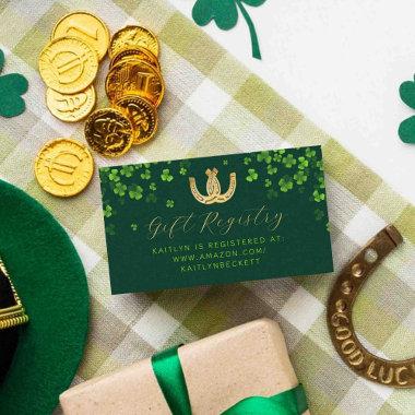 Lucky In Love St. Patrick's Day Bridal Shower Enclosure Invitations