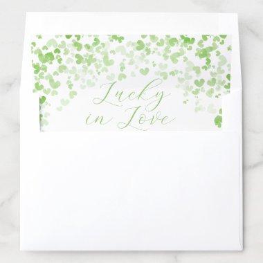 Lucky In Love St. Patrick's Day Bridal Shower Envelope Liner