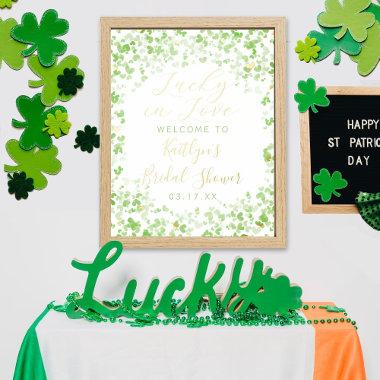 Lucky In Love St. Patrick's Day Bridal Shower Foil Prints