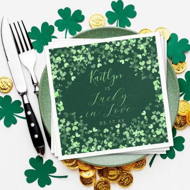 Lucky In Love St. Patrick's Day Bridal Shower Napkins