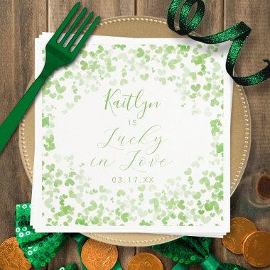 Lucky In Love St. Patrick's Day Bridal Shower Napkins
