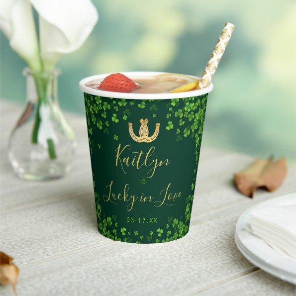 Lucky In Love St. Patrick's Day  Paper Cups