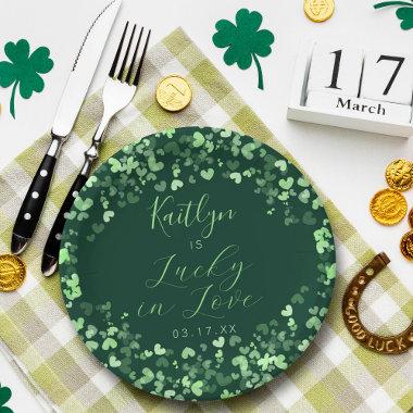 Lucky In Love St. Patrick's Day Bridal Shower Paper Plates