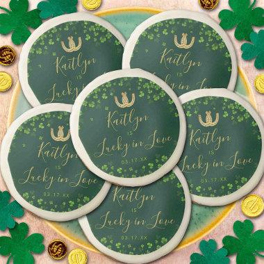 Lucky In Love St. Patrick's Day Bridal Shower Sugar Cookie