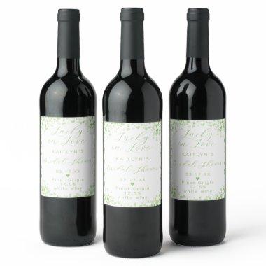 Lucky In Love St. Patrick's Day  Wine Label