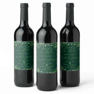 Lucky In Love St. Patrick's Day  Wine Label